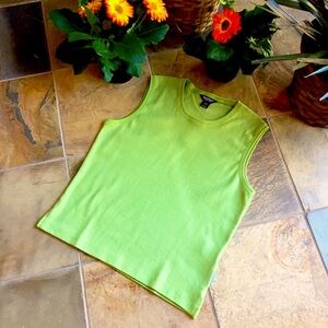 Woolrich Sleeveless Cotton Top in Green NEW